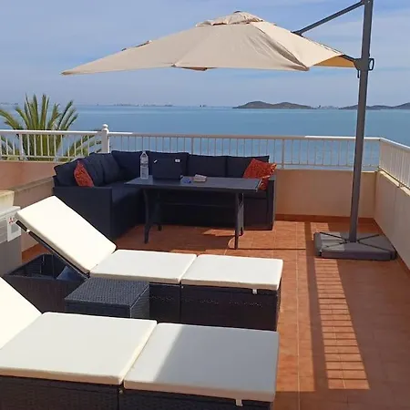 Top Floor Apartment Beachhouse, Beautiful Sea View, On The Beach! Cartagena Exterior photo